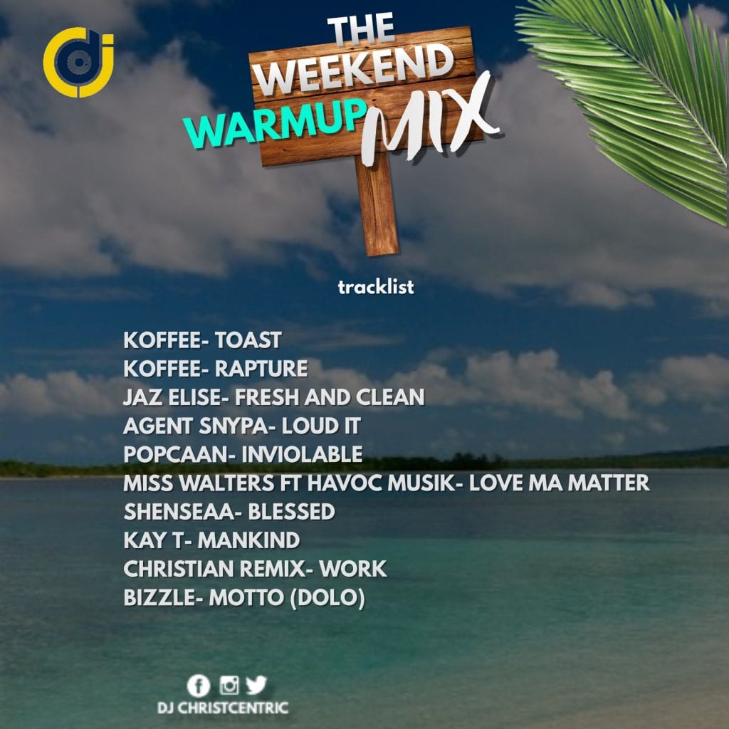 dj christcentric weekend warmup mix tracklisting