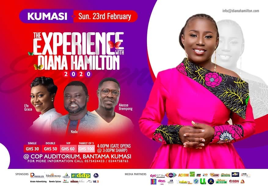 the experience with diana hamilton 2020