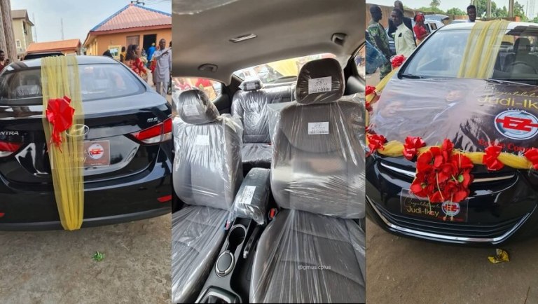 Judikay gifted a car from eezy concept