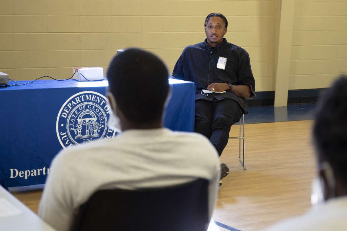 Lecrae with DJJ Youth
